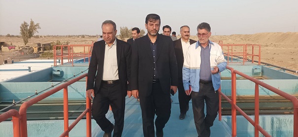 بازدید رئیس کمیسیون حقوقی و قضایی مجلس از تصفیه‌خانه فاضلاب شهرک کهک شهرستان زهک