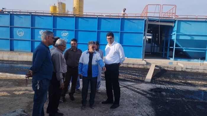 بازدید مدیرعامل شرکت آب و فاضلاب سیستان و بلوچستان از تأسیسات فاضلاب کُهک
