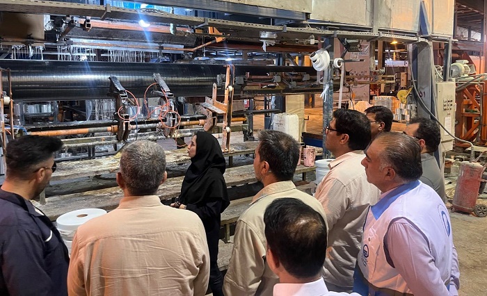بازدید مشترک معاون استاندار و مدیرعامل آبفای سیستان و بلوچستان از کارخانه آویسا پارسه